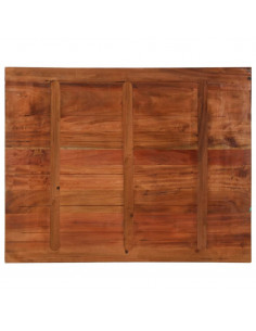 Piano Tavolo 90x80x3,8 cm Rettangolare in Massello di Recupero