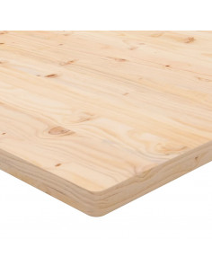 Piano Tavolo 90x90x2,5 cm in Legno Massello di Pino Quadrato