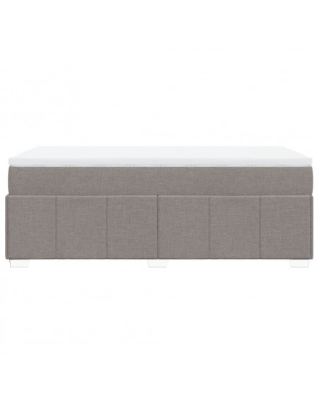 Giroletto a Molle con Materasso Tortora 100x200 cm in Tessuto
