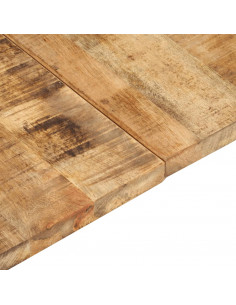 Piano Tavolo in Legno Massello di Mango 25-27 mm 140x60 cm