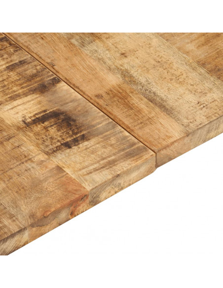 Piano Tavolo in Legno Massello di Mango 25-27 mm 140x60 cm