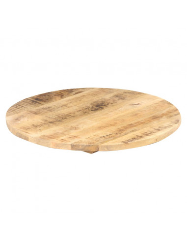 Piano Tavolo in Legno Massello di Mango Rotondo 25-27 mm 80 cm