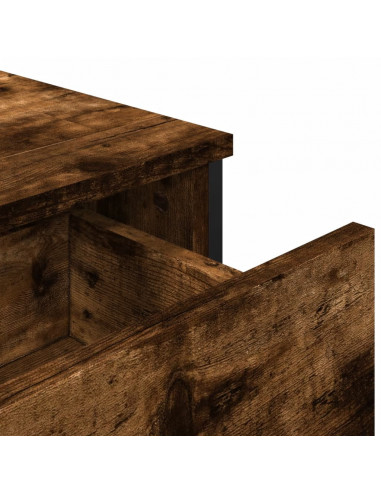 Credenza Rovere Fumo 97x32,5x74,5 cm in Legno Multistrato