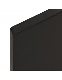 Piano Tavolo Marrone Scuro 100x40x2 cm in Rovere Non Trattato