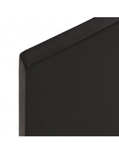 Piano Tavolo Marrone Scuro 100x60x2 cm in Rovere Non Trattato