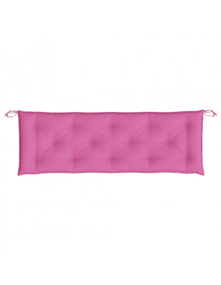 Cuscino per Panca Rosa 150x50x7 cm in Tessuto Oxford