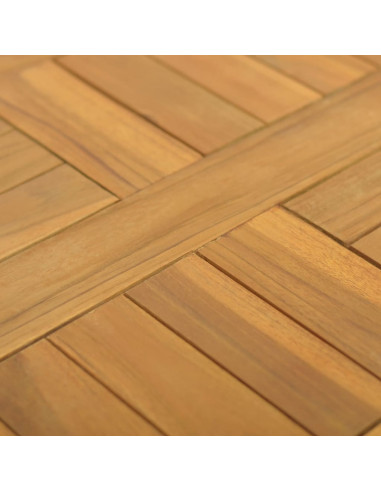 Piano Tavolo Quadrato 40x40x2,5 cm in Legno Massello di Teak