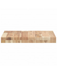 Piano Tavolo Quadrato 40x40x4 cm in Legno Massello di Acacia