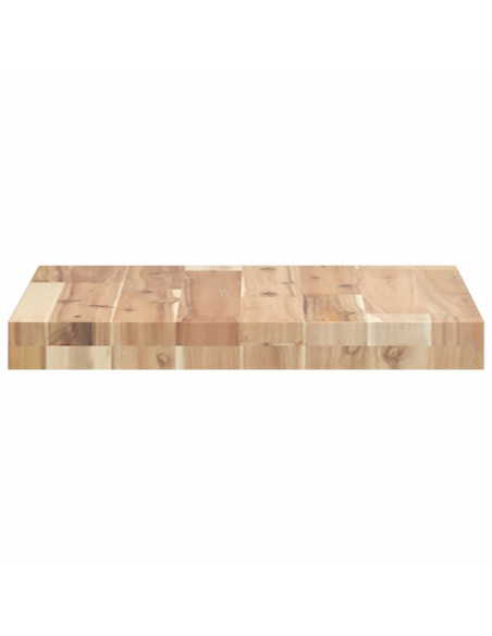 Piano Tavolo Quadrato 40x40x4 cm in Legno Massello di Acacia