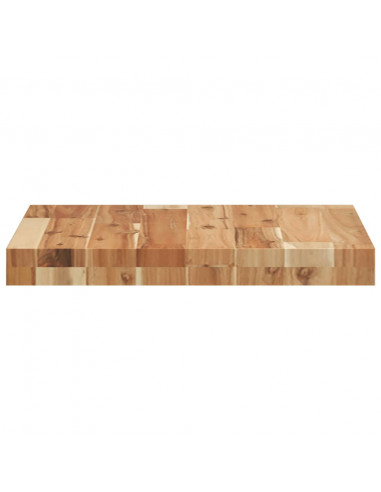 Piano Tavolo Quadrato 40x40x4 cm in Legno Massello di Acacia