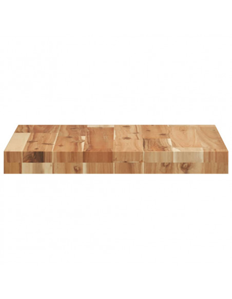 Piano Tavolo Quadrato 40x40x4 cm in Legno Massello di Acacia