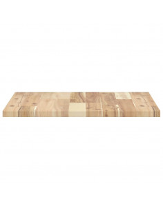 Piano Tavolo Quadrato 50x50x2 cm in Legno Massello di Acacia