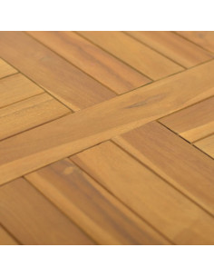 Piano Tavolo Quadrato 50x50x2,5 cm in Legno Massello di Teak