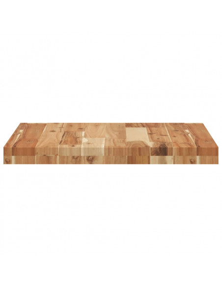 Piano Tavolo Quadrato 50x50x4 cm in Legno Massello di Acacia