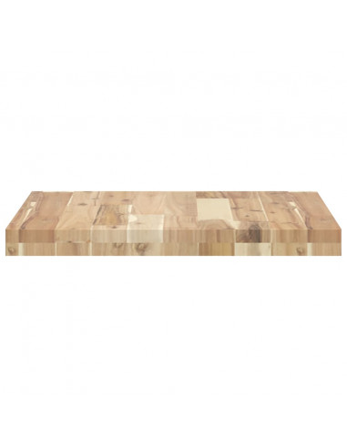 Piano Tavolo Quadrato 50x50x4 cm in Legno Massello di Acacia