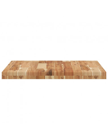 Piano Tavolo Quadrato 60x60x4 cm in Legno Massello di Acacia