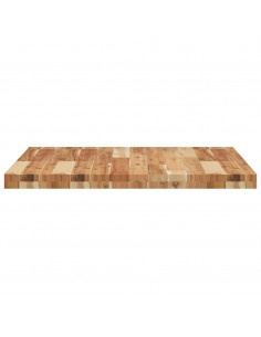 Piano Tavolo Quadrato 70x70x4 cm in Legno Massello di Acacia