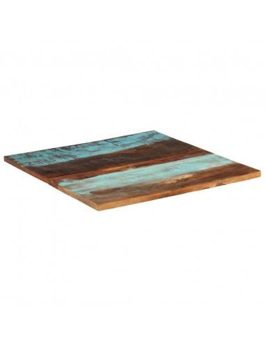 Piano Tavolo Quadrato 80x80 cm 25-27 mm in Legno di Recupero