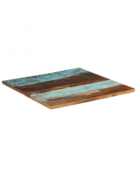 Piano Tavolo Quadrato 80x80 cm 25-27 mm in Legno di Recupero