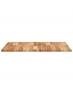 Piano Tavolo Quadrato 80x80x2 cm in Legno Massello di Acacia