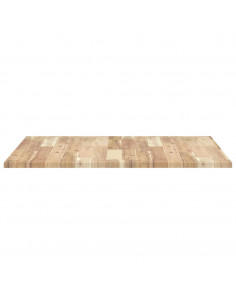 Piano Tavolo Quadrato 80x80x2 cm in Legno Massello di Acacia