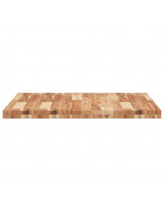 Piano Tavolo Quadrato 80x80x4 cm in Legno Massello di Acacia