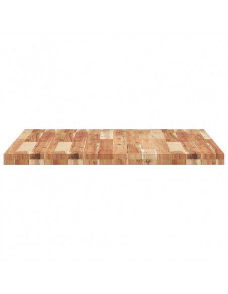 Piano Tavolo Quadrato 80x80x4 cm in Legno Massello di Acacia