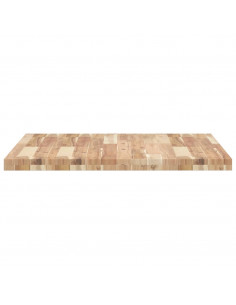 Piano Tavolo Quadrato 80x80x4 cm in Legno Massello di Acacia