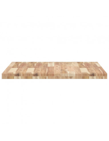 Piano Tavolo Quadrato 80x80x4 cm in Legno Massello di Acacia