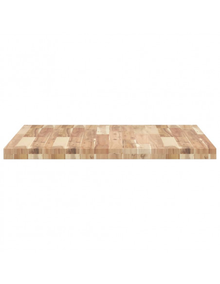 Piano Tavolo Quadrato 80x80x4 cm in Legno Massello di Acacia