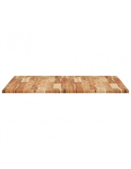 Piano Tavolo Quadrato 90x90x2 cm in Legno Massello di Acacia