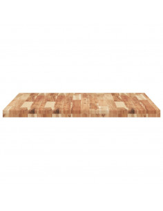 Piano Tavolo Quadrato 90x90x4 cm in Legno Massello di Acacia