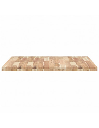 Piano Tavolo Quadrato 90x90x4 cm in Legno Massello di Acacia
