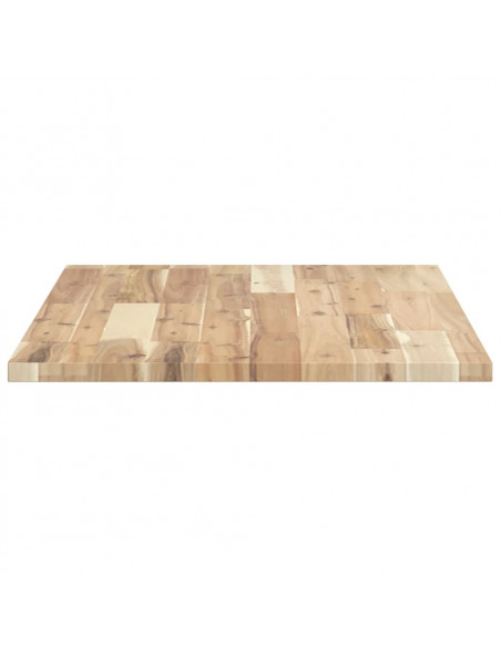 Piano Tavolo Rettangolare 100x50x2cm Legno Massello di Acacia
