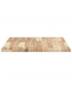 Piano Tavolo Rettangolare 100x60x2cm Legno Massello di Acacia
