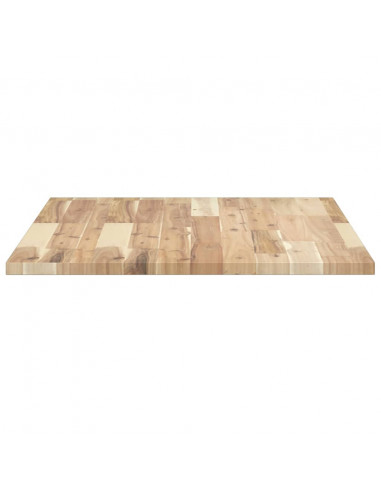 Piano Tavolo Rettangolare 100x60x2cm Legno Massello di Acacia