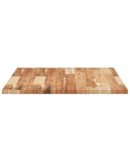 Piano Tavolo Rettangolare 100x60x2cm Legno Massello di Acacia