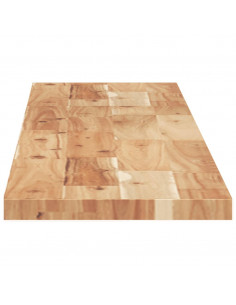 Piano Tavolo Rettangolare 140x20x2 cm Legno Massello di Acacia