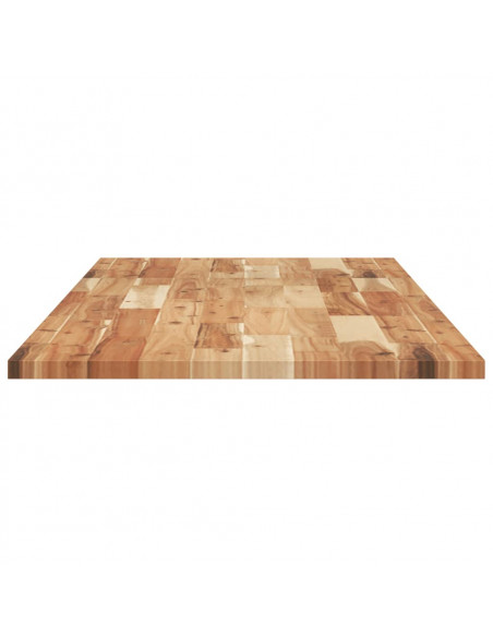 Piano Tavolo Rettangolare 140x50x2cm Legno Massello di Acacia