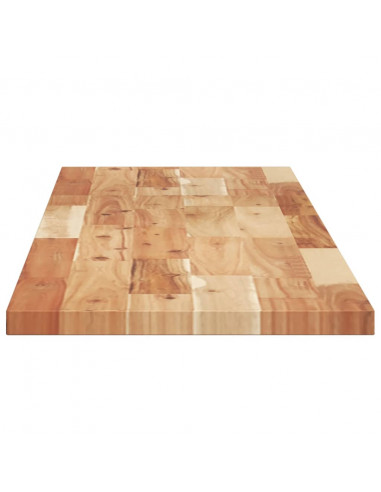 Piano Tavolo Rettangolare 160x30x2 cm Legno Massello di Acacia