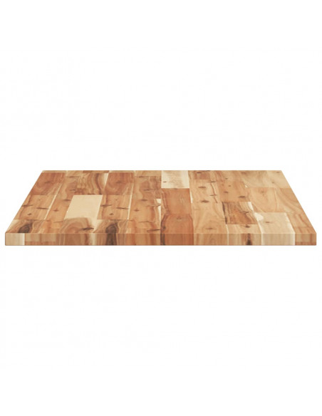Piano Tavolo Rettangolare 60x50x2cm in Legno Massello di Acacia