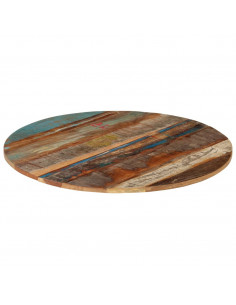 Piano Tavolo Rotondo 80 cm 15-16 mm in Legno di Recupero