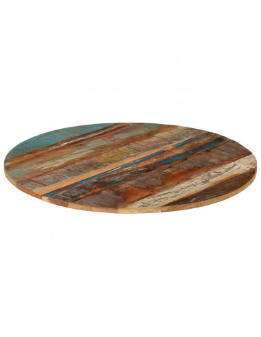 Piano Tavolo Rotondo 80 cm 15-16 mm in Legno di Recupero