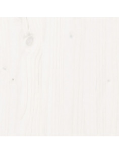 Piano Tavolo Rotondo Bianco Ø60x3 cm in Legno Massello di Pino