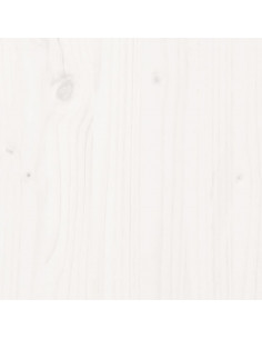 Piano Tavolo Rotondo Bianco Ø70x3 cm in Legno Massello di Pino