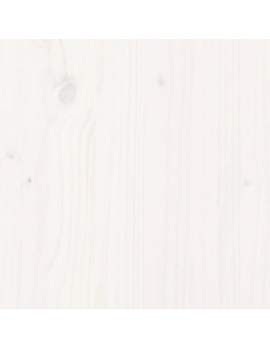 Piano Tavolo Rotondo Bianco Ø80x3 cm in Legno Massello di Pino