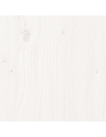 Piano Tavolo Rotondo Bianco Ø90x3 cm in Legno Massello di Pino