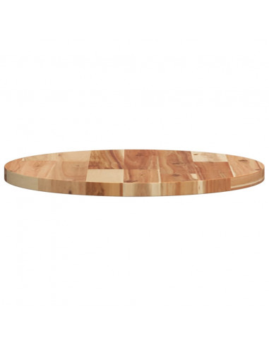 Piano Tavolo Rotondo Ø40x2 cm in Legno Massello di Acacia