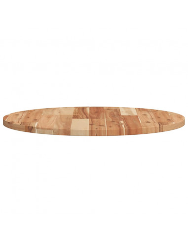 Piano Tavolo Rotondo Ø60x2 cm in Legno Massello di Acacia