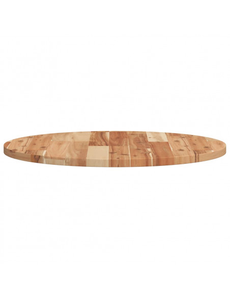 Piano Tavolo Rotondo Ø60x2 cm in Legno Massello di Acacia